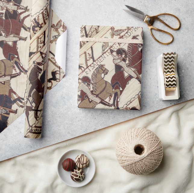 Papel De Presente Batalha de Hastings - Cavaleiros Norman (Artesanato)