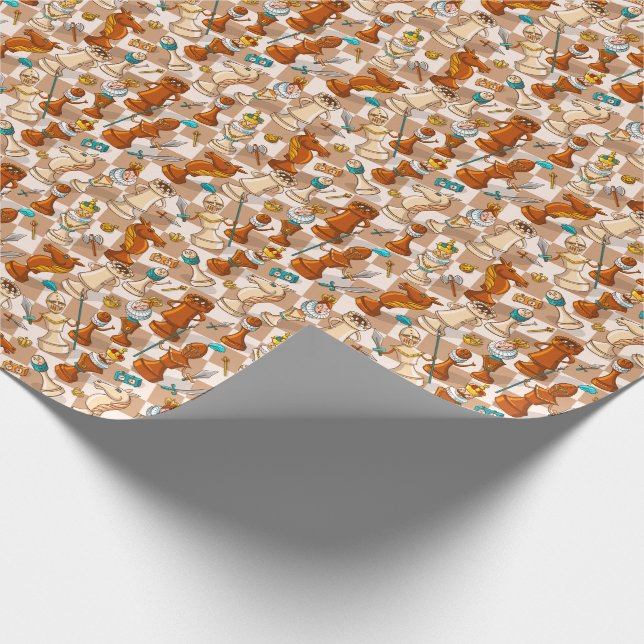 Papel De Presente batalha de xadrez (Ponta)