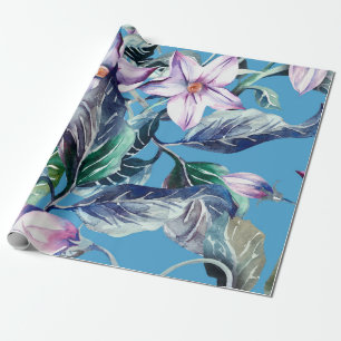 Papel De Presente Batatas Flores Padrão Sem Costuraflor, mão, pad