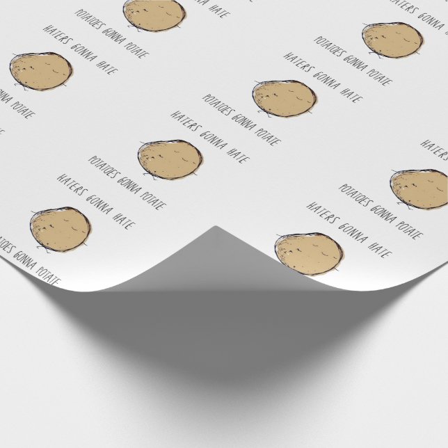 Papel De Presente Batatas vão beber papel (Ponta)