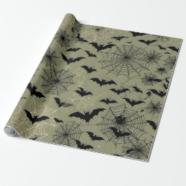 Papel De Presente Bats Spiders e Webs