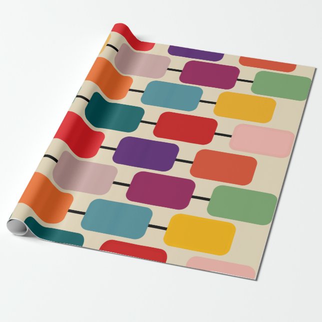 Papel De Presente Bauhaus Abacus  (Desenrolado)