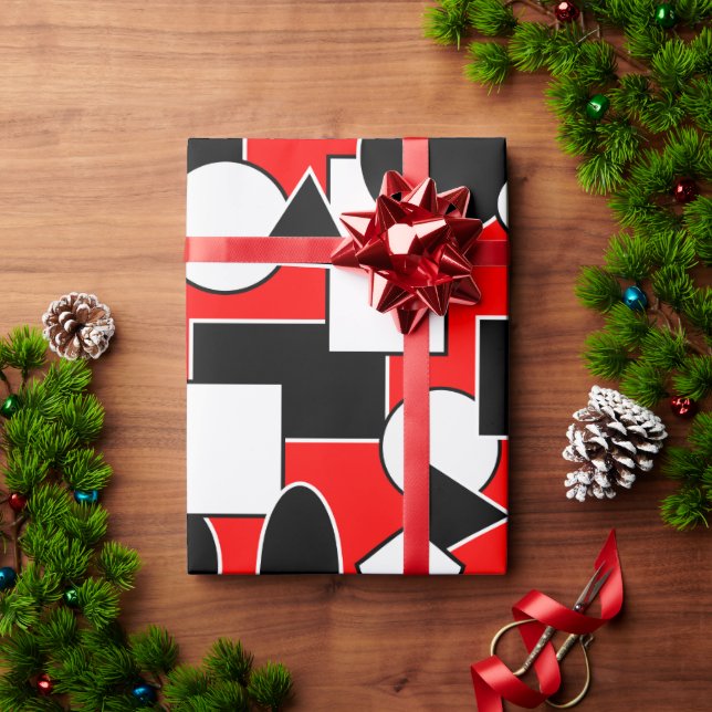 Papel De Presente Bauhaus Collage (Presente de Natal)