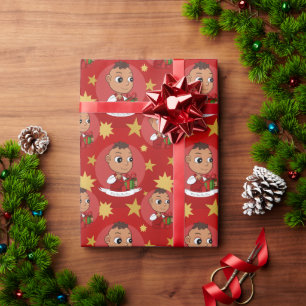 Papel De Presente BD de Natal Bastante Hispânico