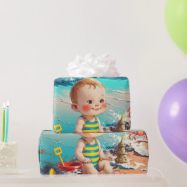 Papel De Presente Beach Baby