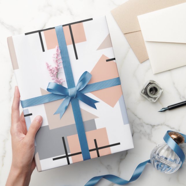 Papel De Presente Beach Bauhaus (Presentear)