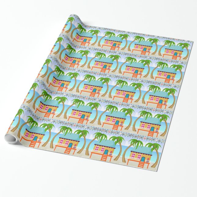 Papel De Presente Beach Wrap - SRF (Desenrolado)