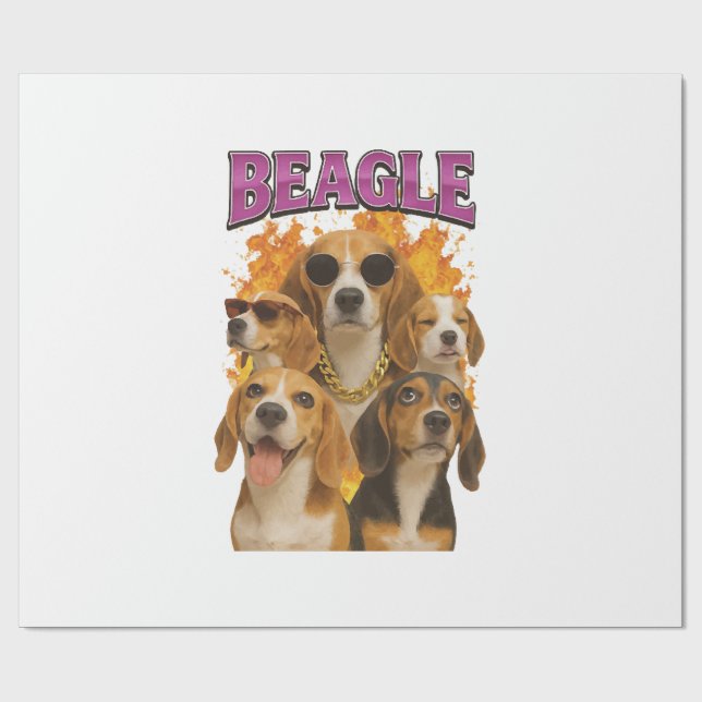 Papel De Presente Beagle          (Aberto)