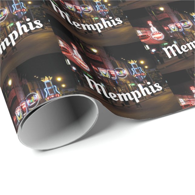 Papel De Presente Beale Street, Memphis, Tennessee (Ponta do rolo)