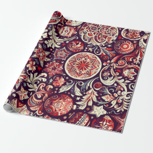 Papel De Presente Beautiful Christmas Motifs 2