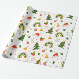 Papel De Presente Beautiful Christmas Pattern