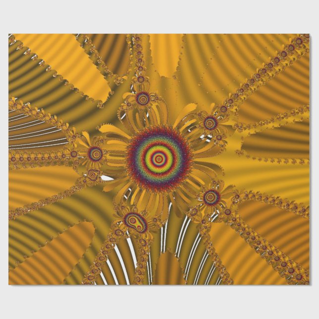 Papel De Presente Beautiful Floral Pattern  (Aberto)