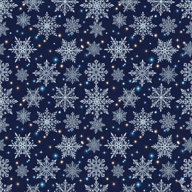 Papel De Presente beautiful snow crystal pattern (Criador carregado)