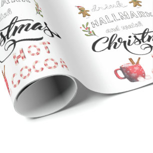 Papel De Presente Beba cacau quente e assista ao Natal