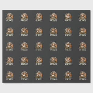 Papel De Presente Beba Cerveja Beagle Cachorro Cerveja Artesanal Gar