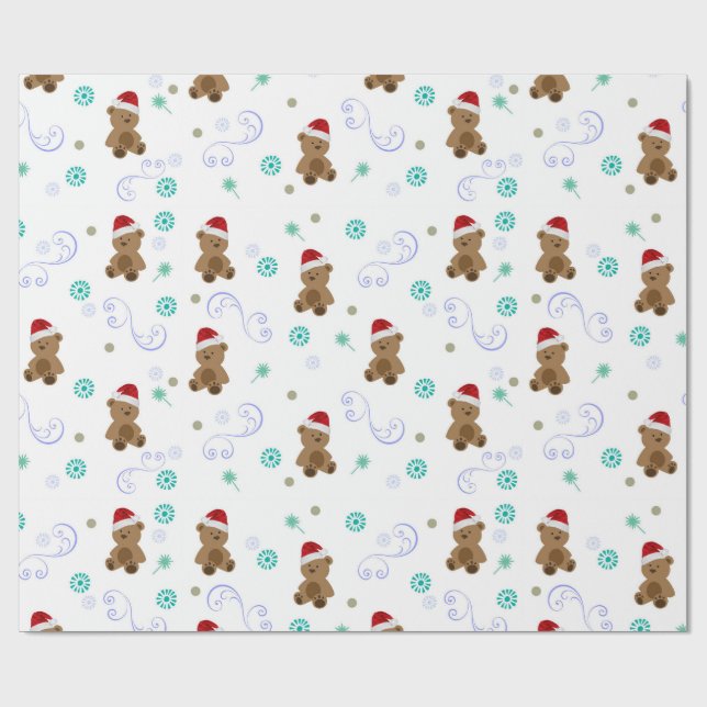 Papel De Presente Bebê Bears Natal (Aberto)