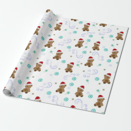 Papel De Presente Bebê Bears Natal
