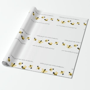 Papel De Presente Bebê Bumble Bee