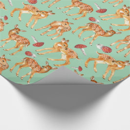 Papel De Presente Bebê Cachorro De Cama Verde-Turquesa