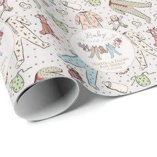 Papel De Presente Bebê Está Frio Fora do Chá de fraldas de inverno