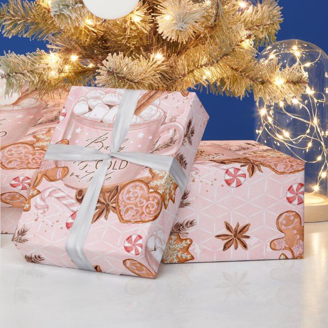 Papel De Presente Bebê Está Frio Lá Fora (Feriados)