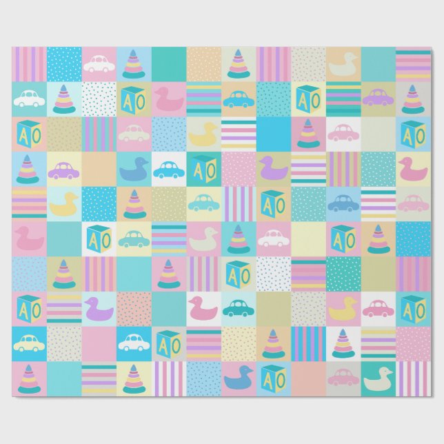 PAPEL DE PRESENTE BEBÊ FELIZ (Aberto)