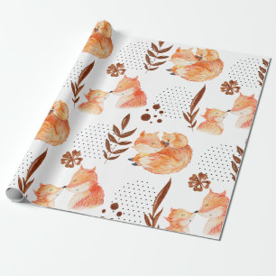 Papel De Presente Bebê Fox