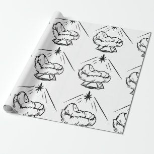 Papel De Presente Bebê Jesus Em Papel De Quebra-Cabeça