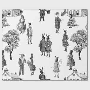 Papel De Presente bebê vitorioso antigo filhotes de brinquedos branc