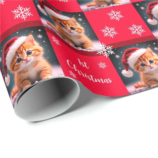 Papel De Presente Bebês 1rua de Natal (Ponta do rolo)