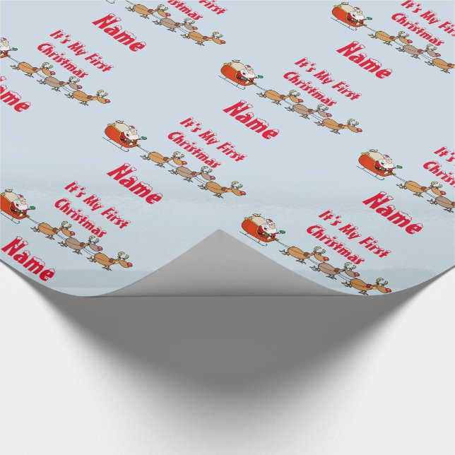 Papel De Presente Bebês 1rua Natal GIFTWRAP Engraçado Personalizado (Ponta)
