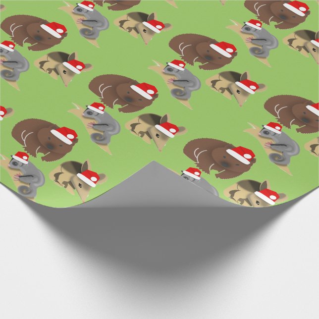 Papel De Presente Bebês australianos de Natal (Ponta)