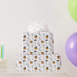 Papel De Presente Bebês Fofos de Halloween