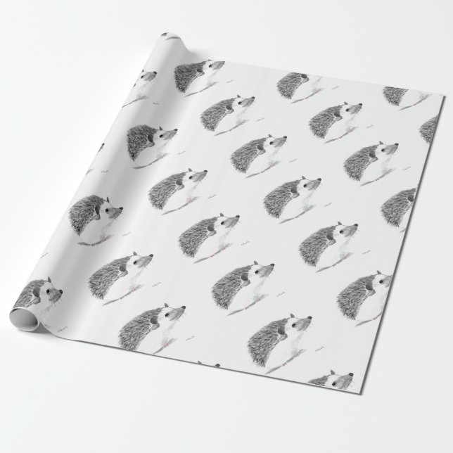 Papel De Presente Bebês-ouriço (Desenrolado)