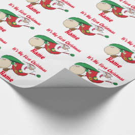 Papel De Presente Bebês Primeiro Natal chamado Giftwrap SuperSanta