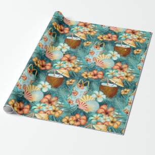 Papel De Presente Bebidas de Coco