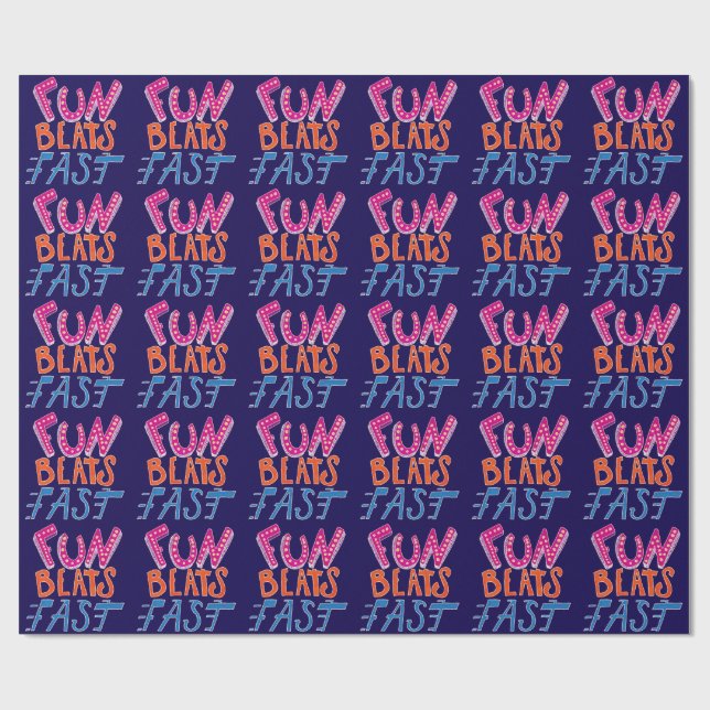 Papel De Presente Bebidas Diversas Rápidas (Aberto)