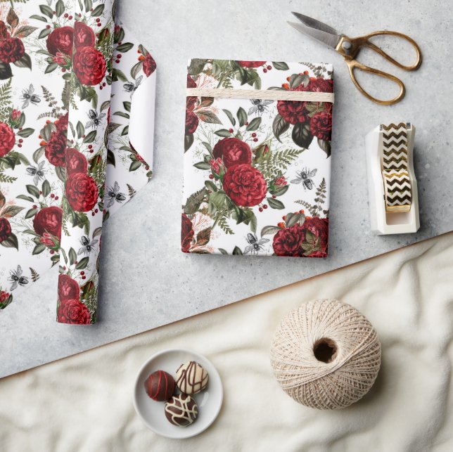 Papel De Presente Bee Floral Elegant Gift (Artesanato)