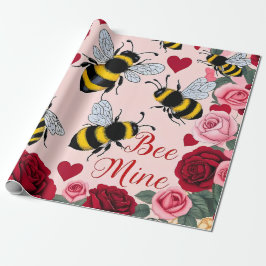 Papel De Presente Bee Mine Love Buzz Design