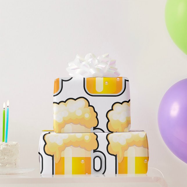 Papel De Presente Beer Mug with Frothy Foam (Criador carregado)