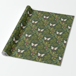 Papel De Presente Bees and Foliage Wrapping Paper