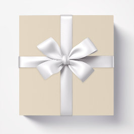 Papel De Presente bege claro creme de cor sólida