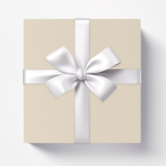 Papel De Presente Beige de champanhe de cor sólida (Criador carregado)