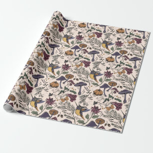 Papel de Presente Beija-flor Enfeitiçado Creme