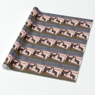 Papel De Presente Beijando alces