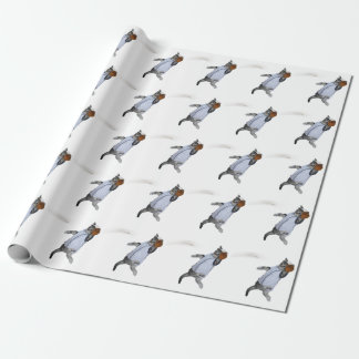 Papel De Presente Beisebol Catcher Kitten