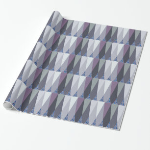 Papel De Presente Bela Arte de Impressão de Design Chevron Incrível