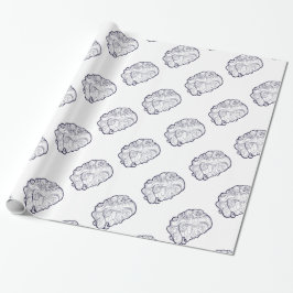 Papel De Presente Bela Madona Caveira de Açúcar