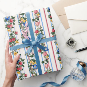 Papel De Presente Bela morangos e Brida Floral