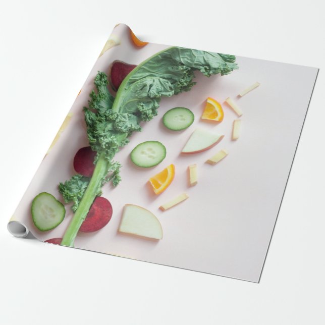 Papel De Presente Belas Frutas (Desenrolado)